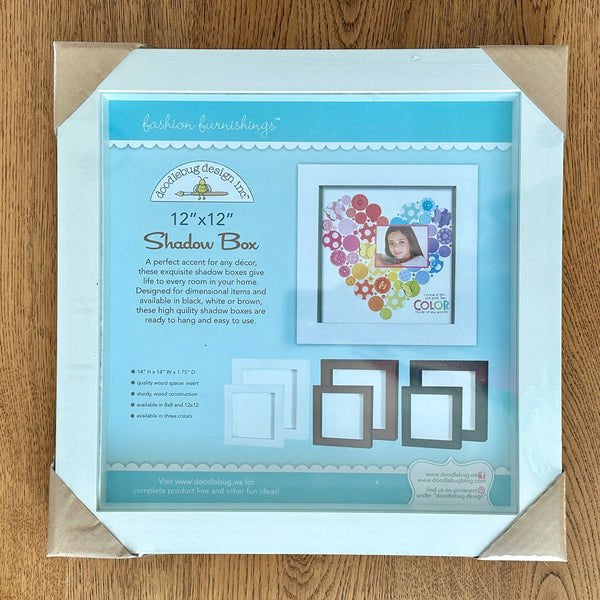 Doodlebug 12x12 Shadow Box White