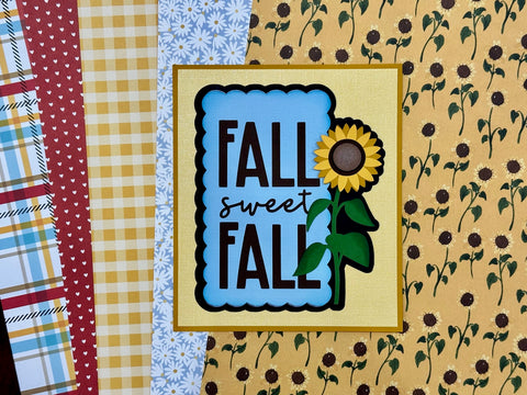 Fall Sweet Fall Diecut & Pattern Paper