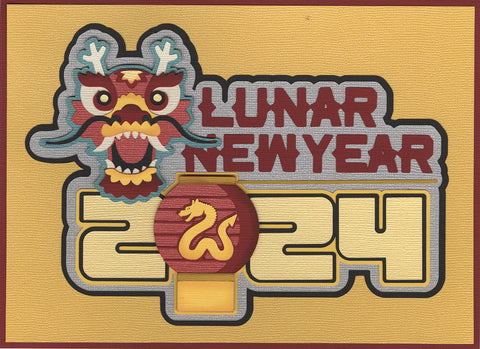 Lunar New Year Title Diecut