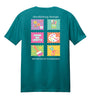 Color Me Crafty CropTacular Tshirt: Round Neck Front and Back Logo JADE