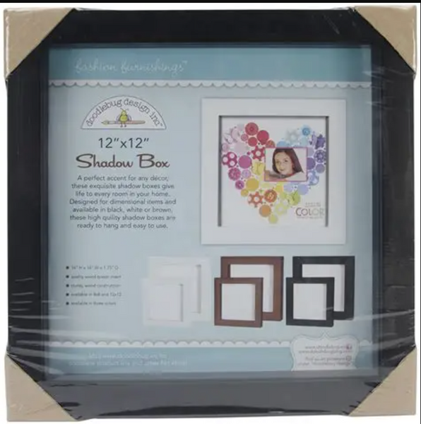 Doodlebug 12x12 Shadow Box Black