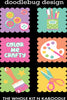 Color Me Crafty CropTacular Tshirt: Round Neck Front and Back Logo