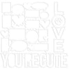 Bella Blvd Cut-outs: BB3109 You're Cute