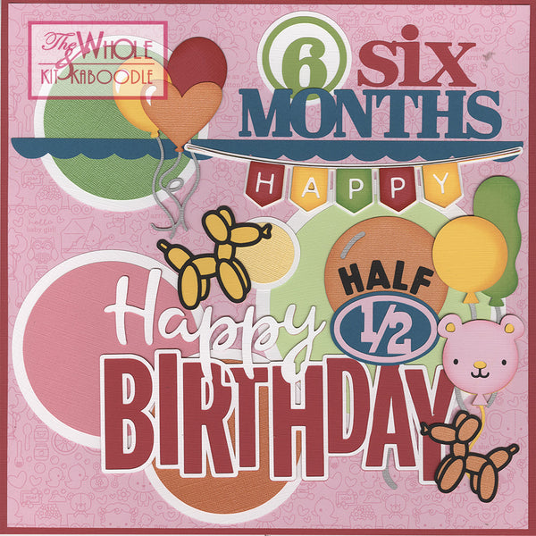 Diecuts: Baby Girl 6 Months