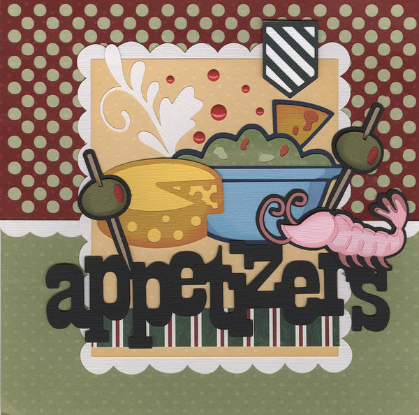 8x8 Recipe Title/Divider Page: Appetizers