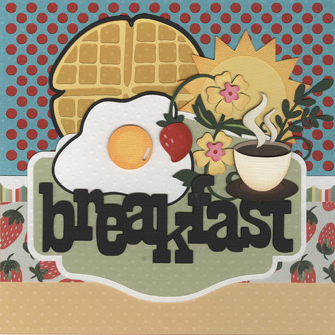8x8 Recipe Title/Divider Page: Breakfast
