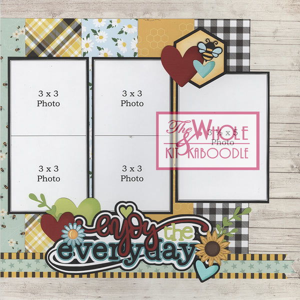 Kit Club Exclusive* TITLE DIECUT SUPPLEMENT: Enjoy the Everyday