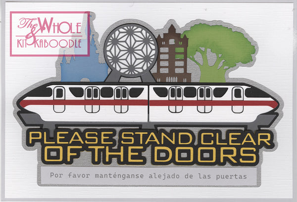 **NEW* Monorail: Please Stand Clear Die Cut Title