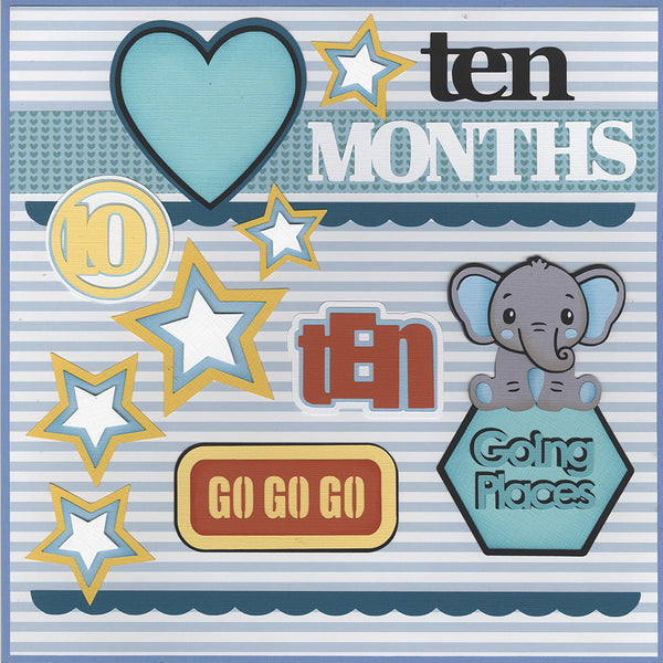 Diecuts: Baby Boy 10 Months