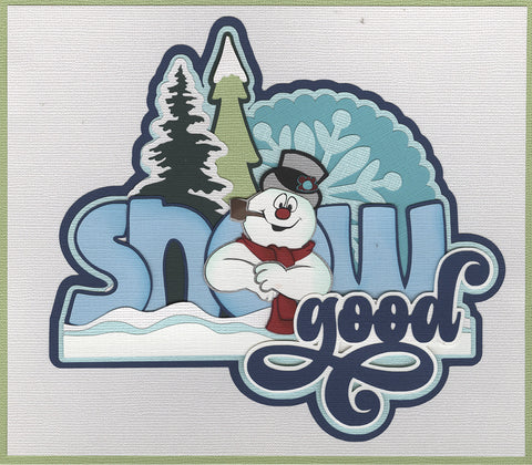 Frosty Snow Good Title Diecut