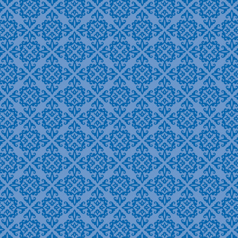 Doodlebug Chenille Spot Flocked Cardstock: 1936 Blue Jean (25-Sheet Pack)
