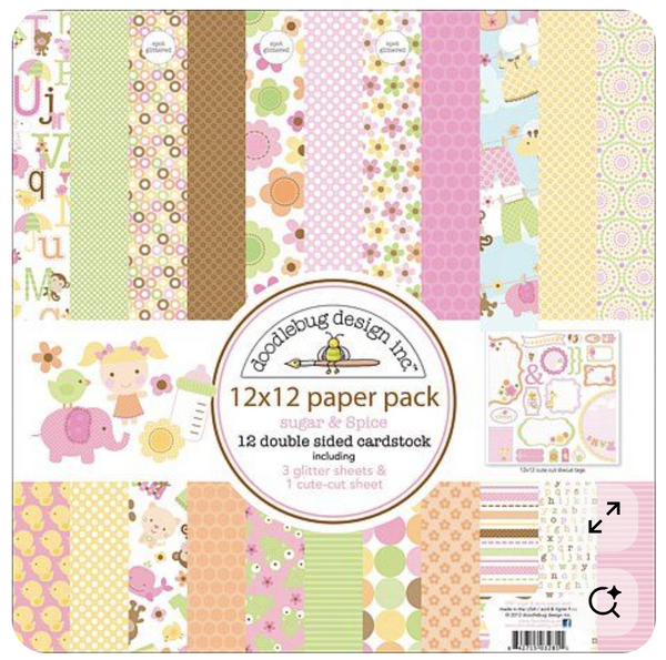 Doodlebug Pattern Paper Collection: 3281 Sugar & Spice