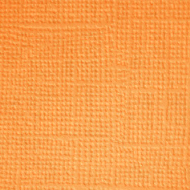 Doodlebug Textured Cardstock: 3379 Tangerine (Single Sheet)