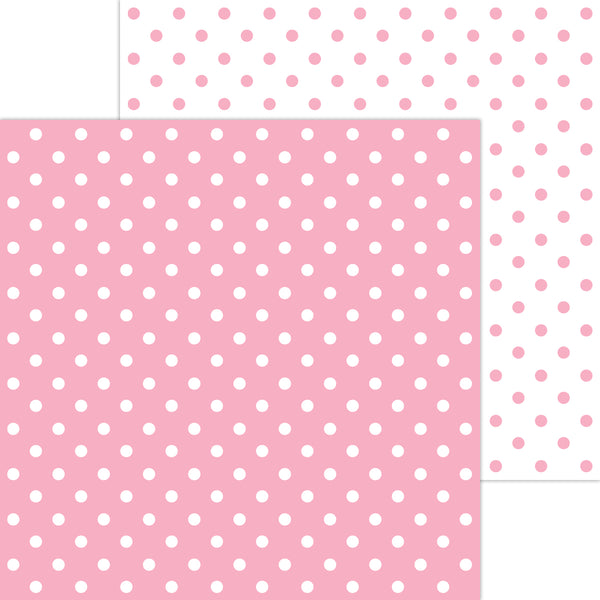 Doodlebug Petite Prints: 5052 Swiss Dot Cupcake (Single Sheet)