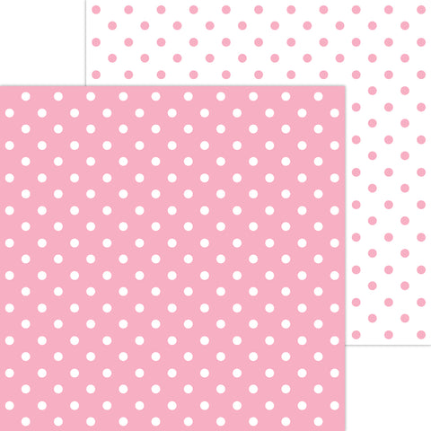 Doodlebug Petite Prints: 5052 Swiss Dot Cupcake (Single Sheet)
