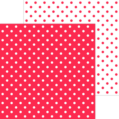 Doodlebug Petite Prints: 5055 Swiss Dot Ladybug (25-Sheet Pack)