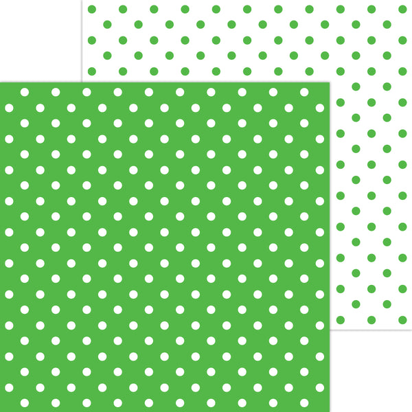 Doodlebug Petite Prints: 5064 Swiss Dot Grasshopper (Single Sheet)