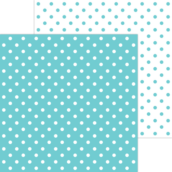 Doodlebug Petite Prints: 5066 Swiss Dot Swimming Pool (25-Sheet Pack)