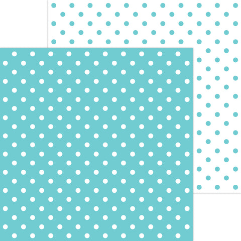 Doodlebug Petite Prints: 5066 Swiss Dot Swimming Pool (25-Sheet Pack)