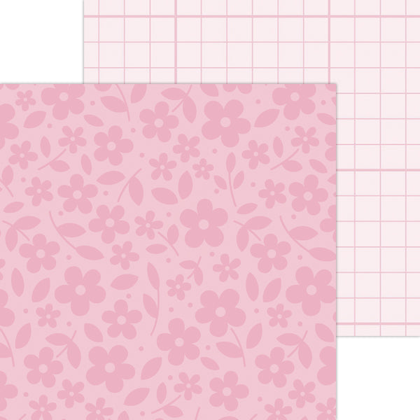 Doodlebug Petite Prints: 6084 Floral-Graph Cupcake (25-Sheet Pack)