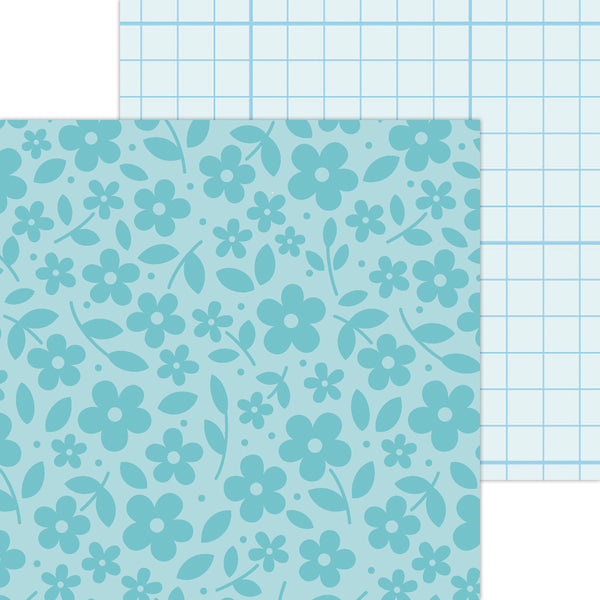 Doodlebug Petite Prints: 6098 Floral-Graph Swimming Pool (25-Sheet Pack)