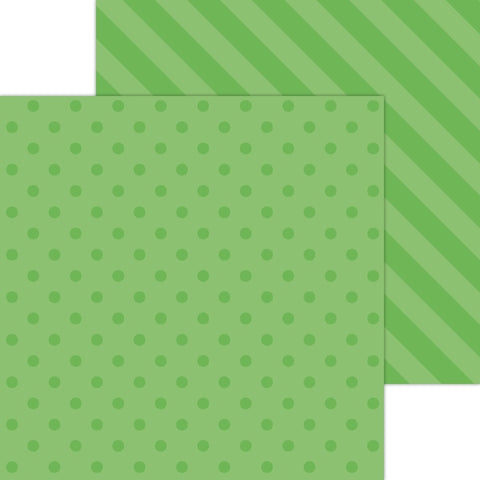 Doodlebug Petite Prints: 6120 Dot-Stripe Grasshopper (Single Sheet)