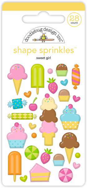 *NEW-PRE ORDER* Doodlebug Shape Sprinkles: 6623 Sweet Girl