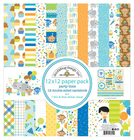 Doodlebug Pattern Paper Collection: 6691 Party Time