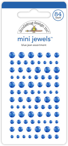 Doodlebug Mini Jewels: 6721 Blue Jean Assortment