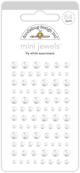 Doodlebug Mini Jewels: 6723 Lily White Assortment