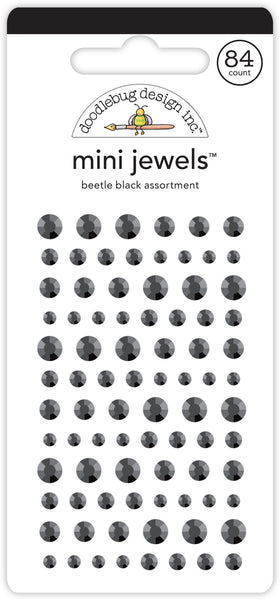 Doodlebug Mini Jewels: 6725 Beetle Black Assortment