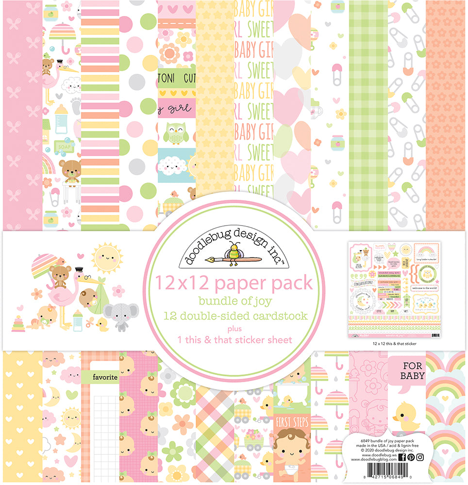 Doodlebug Patterns Doodlebug Pattern Paper Collection: 6849 Bundle of Joy – The-Whole-Kit ...