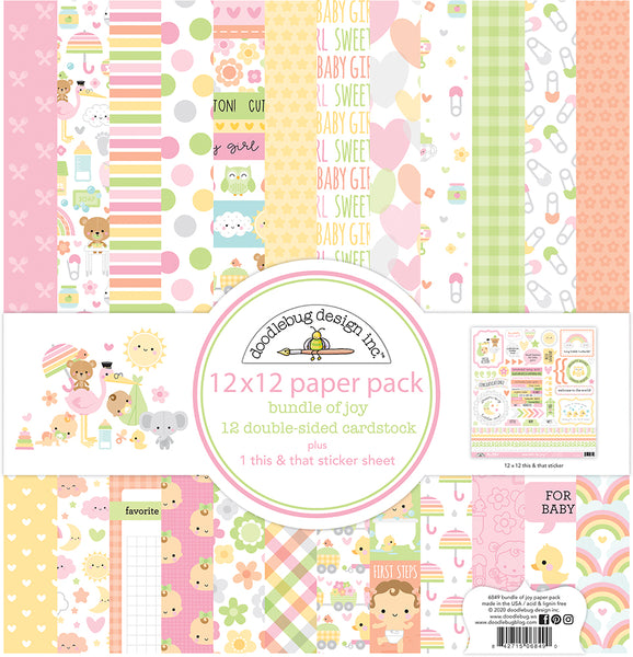 Doodlebug Pattern Paper Collection: 6849 Bundle of Joy