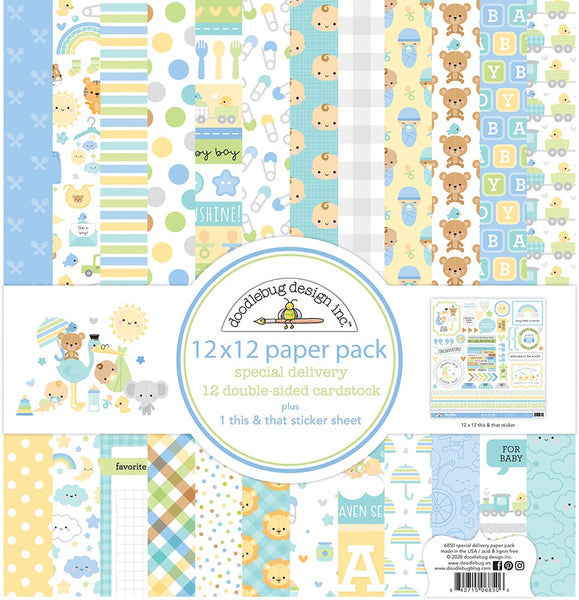 Doodlebug Pattern Paper Collection: 6850 Special Delivery