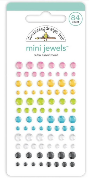 Doodlebug Mini Jewels: 7352 Retro Assorted