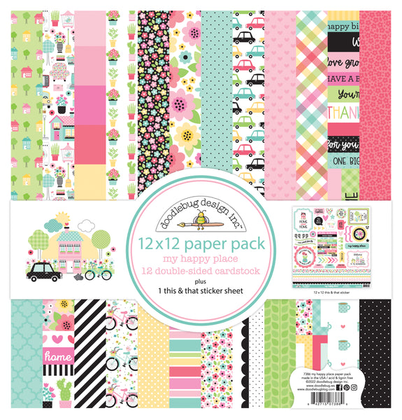 Doodlebug Pattern Paper Collection: 7386 My Happy Place