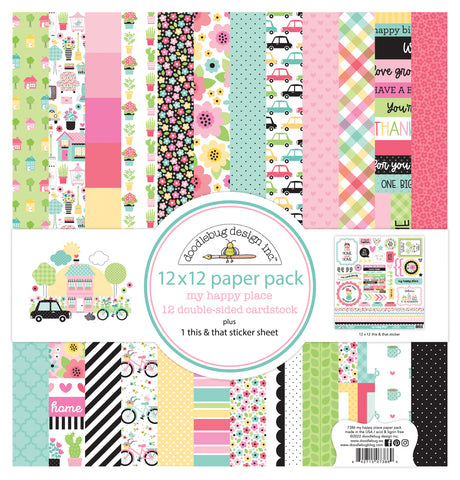Doodlebug Pattern Paper Collection: 7386 My Happy Place
