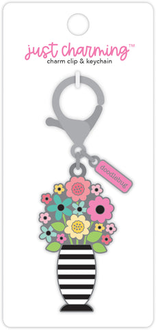 Doodlebug Key Chain "Just Charming": 7788 Bright Bouquet