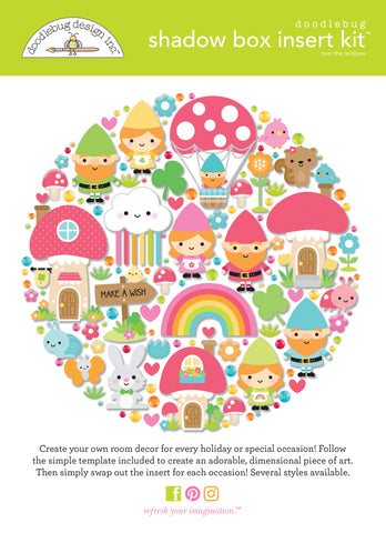Doodlebug Shadow Box Collection Kit: 7978 Over the Rainbow