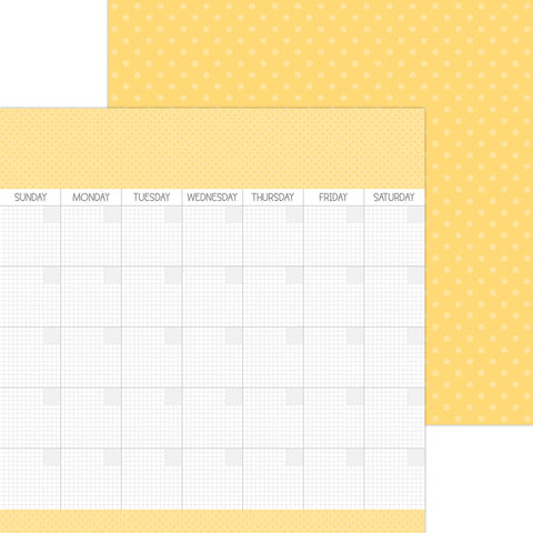 Doodlebug Day to Day Calendar Paper: 8053 Bumblebee (25-Sheet Pack)
