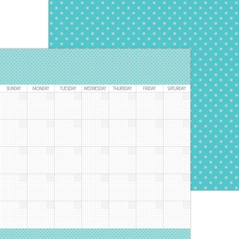 Doodlebug Day to Day Calendar Paper: 8056 Swimming Pool (25-Sheet Pack)
