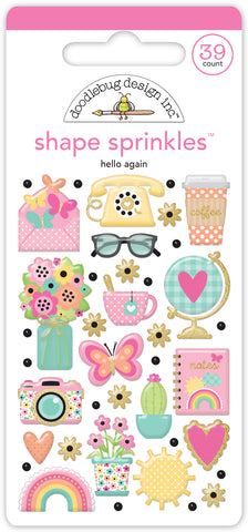Doodlebug Shape Sprinkles: 8157 Hello Again