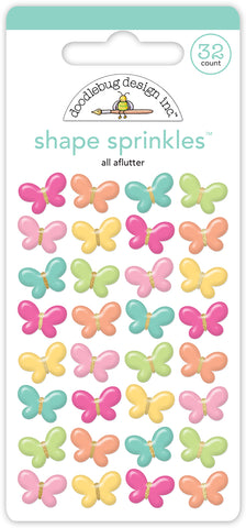Doodlebug Shape Sprinkles: 8158 All Aflutter