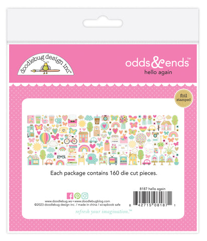 Doodlebug Ephemera Odds & Ends: 8187 Hello Again