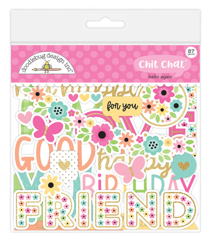 Doodlebug Ephemera Chit Chat: 8188 Hello Again