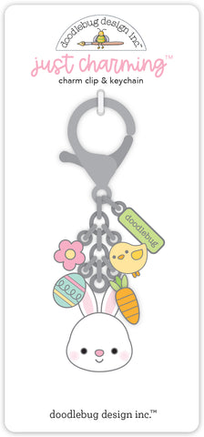 Doodlebug Key Chain "Just Charming": 8438 Bunny Hop