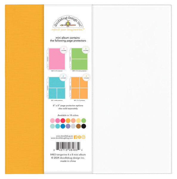 6x8 Doodlebug Album: Tangerine