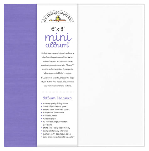 6x8 Doodlebug Album: Lilac