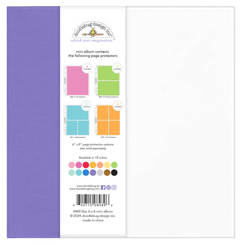 6x8 Doodlebug Album: Lilac