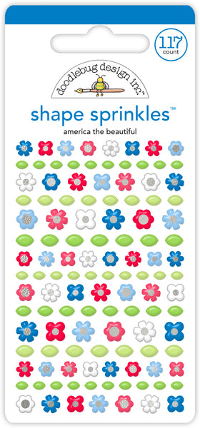 Doodlebug Shape Sprinkles: 8500 America the Beautiful